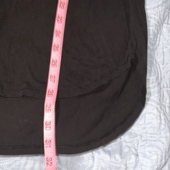 Victorias Secret Black Long Sleeve Tunic Top With VS Logo S/P Cotton & Polyester - Picture 6 of 7